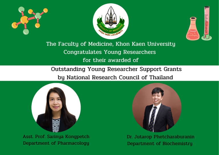 MDKKU Professors Receive National Research Council of Thailand Research Grants